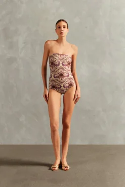 Vintage Citronelle Strapless Swimsuit