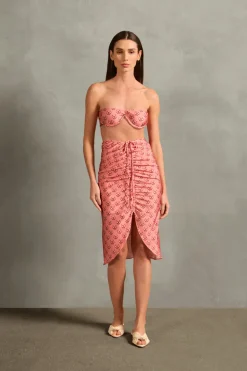 Vintage Lily Frilled Midi Skirt