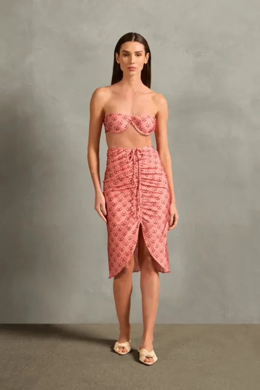 Vintage Lily Frilled Midi Skirt