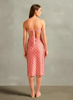 Vintage Lily Frilled Midi Skirt
