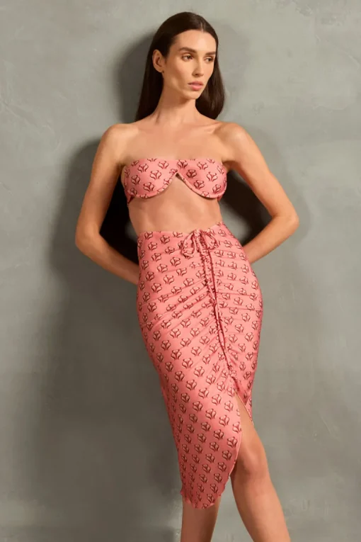 Vintage Lily Frilled Midi Skirt