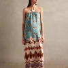 Vintage Strapless Long Dress