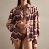 Vintage Waves Long-Sleeved Shirt