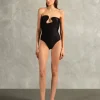 Waves Strapless Swimsuit
