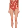 Zebra Halterneck Swimsuit