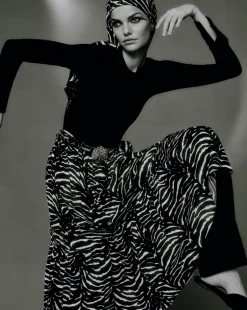 Zebra Midi Skirt