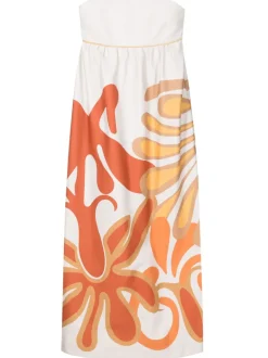 Algae Strapless Long Dress