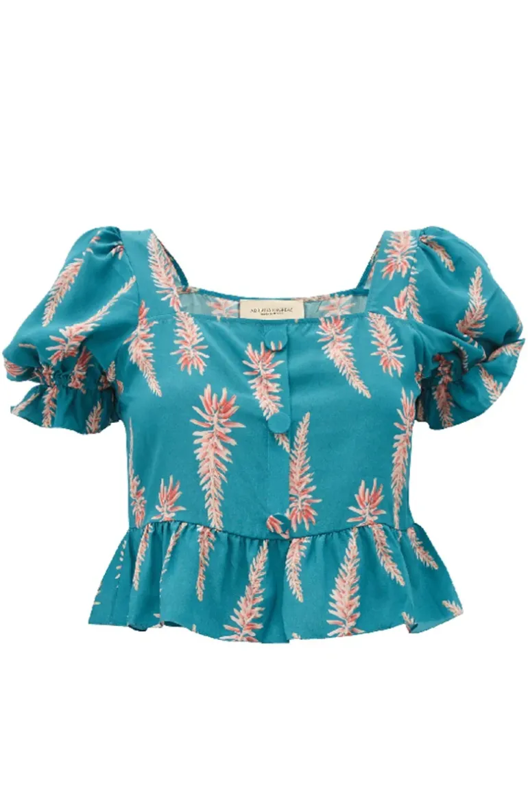 Aloe Vera Cropped Blouse