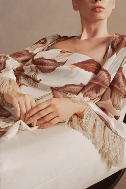 Arisaema Straw Midi Dress