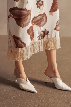 Arisaema Straw Midi Dress