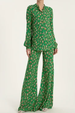 Brush Leopard Print Viscose Shirt