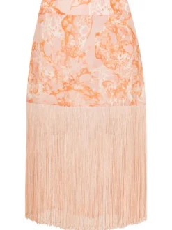 Bulles De Mer Mini Skirt With Fringes