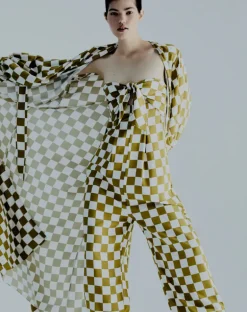 Carre Vintage Strapless Jumpsuit With Knot