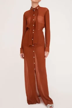 Constellation Long Sleeve Shirt With Tie