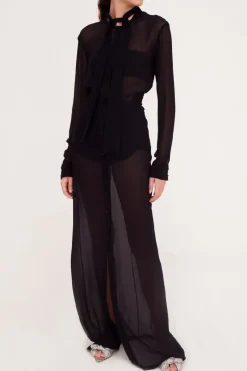 Constellation Long Sleeve Shirt With Tie