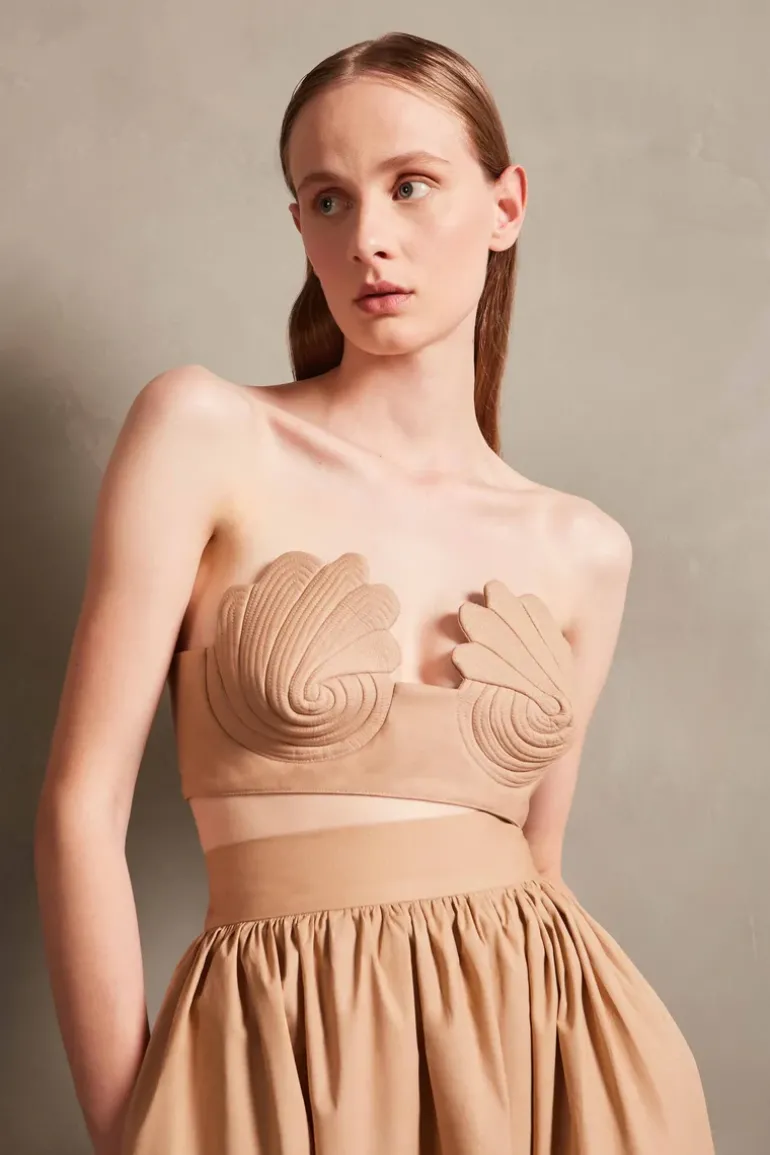 Coquillage Strapless Top