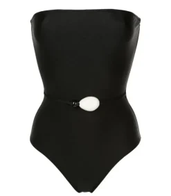 Deco Solid Strapless Swimsuit