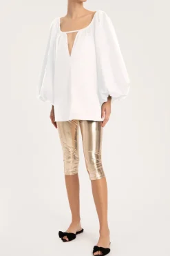 Effortless Chic Puff-Sleeved Blouse