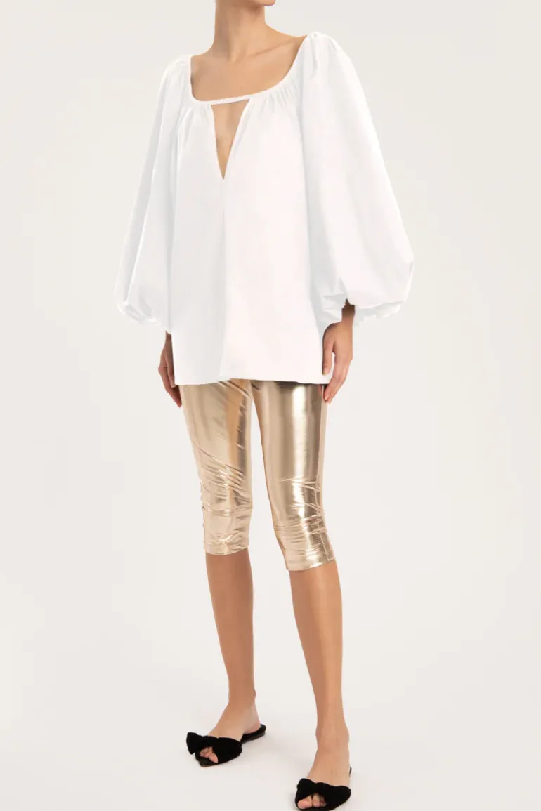 Effortless Chic Puff-Sleeved Blouse