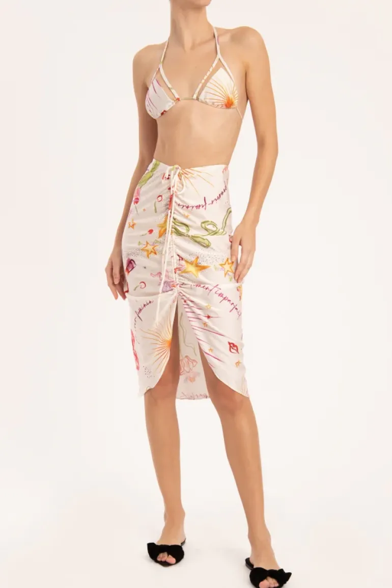 Fantasy Frilled Midi Skirt