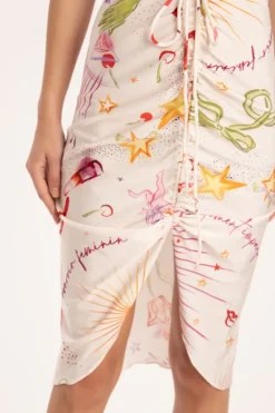 Fantasy Frilled Midi Skirt