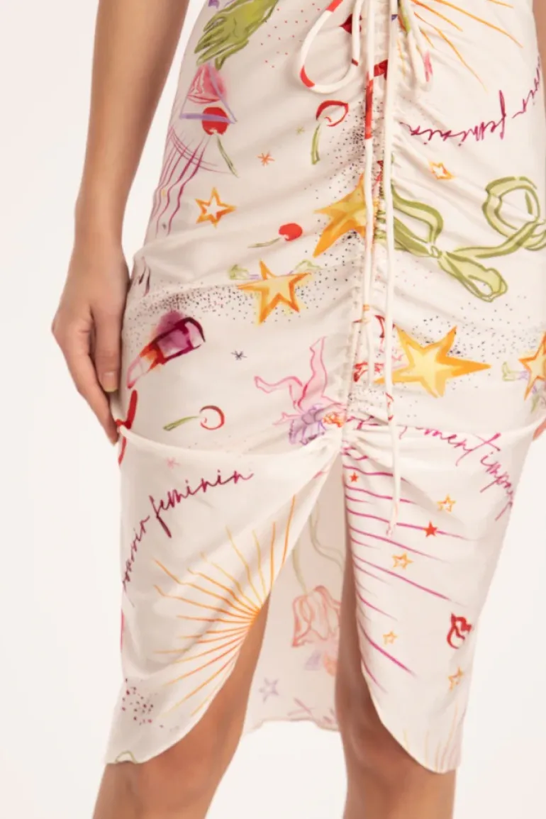 Fantasy Frilled Midi Skirt