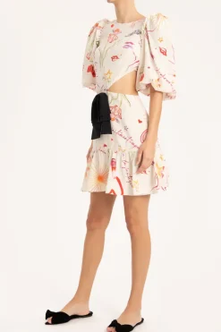 Fantasy Short Dress with Cut-Outs