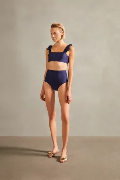 Fiore Solid Hot Pants Bikini With Straps