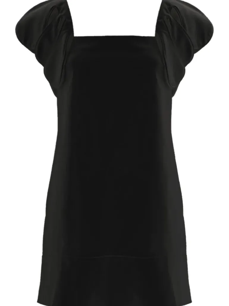 Floral Solid Short Dress