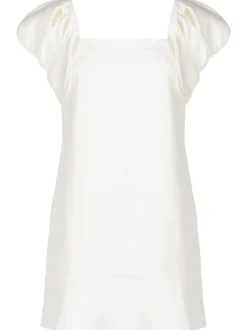 Floral Solid Short Dress