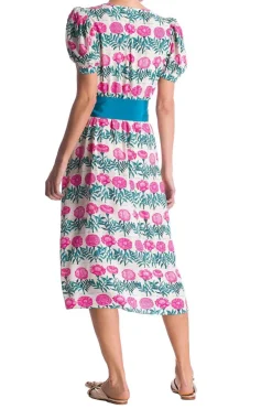 Flore V-Neck Midi Dress