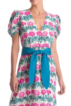 Flore V-Neck Midi Dress