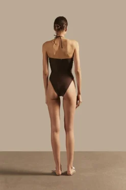 Giardino High-Leg Halterneck Swimsuit