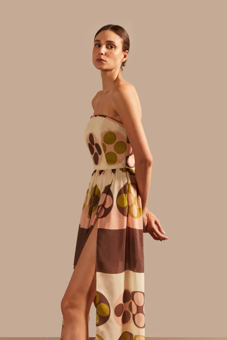 Giardino Strapless Long Dress