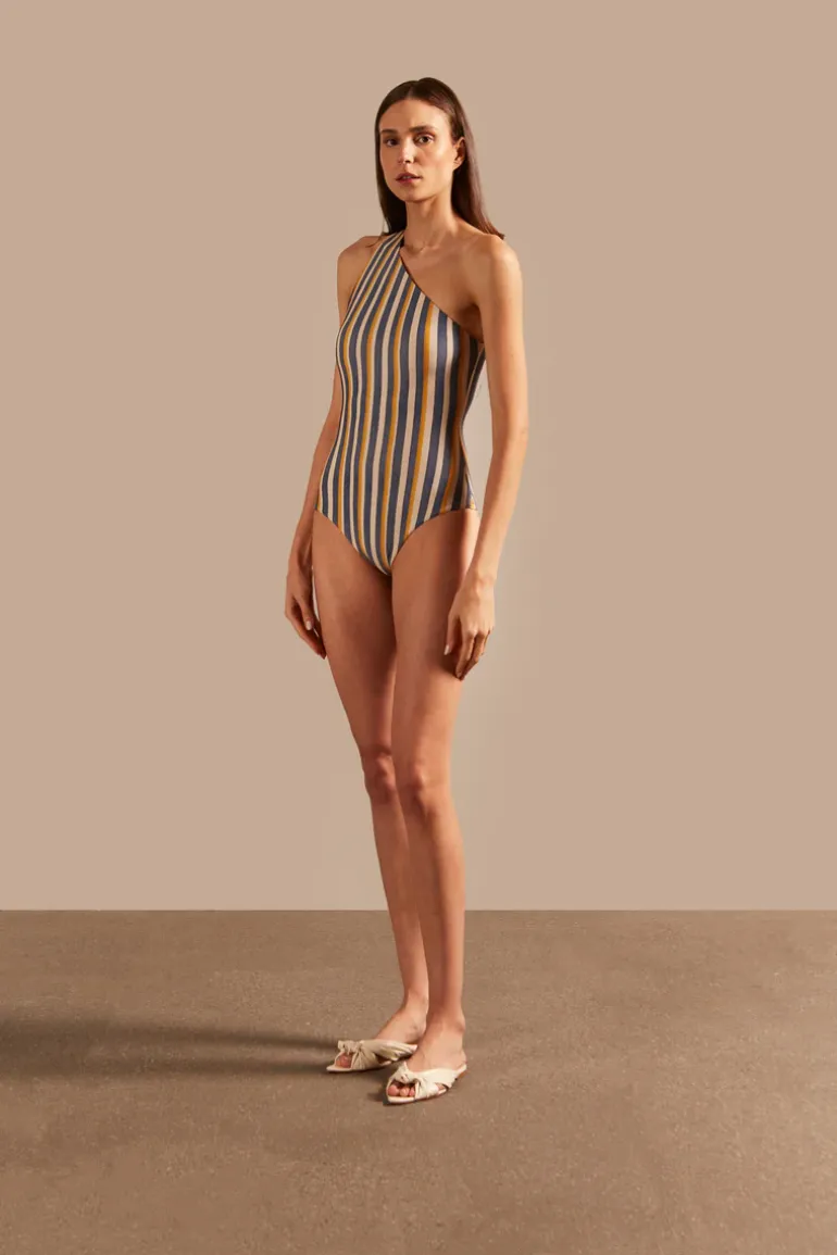 Golden Age One-Shoulder Swimsuit