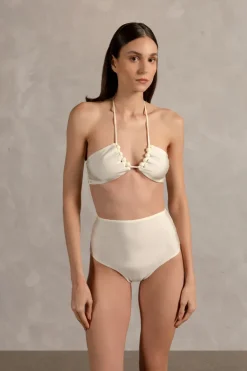 Golden Age Solid High-Waisted Bikini