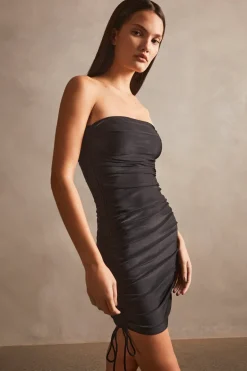 Hands Frilled Midi Dress