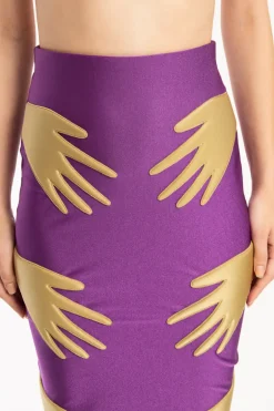Hands Midi Skirt