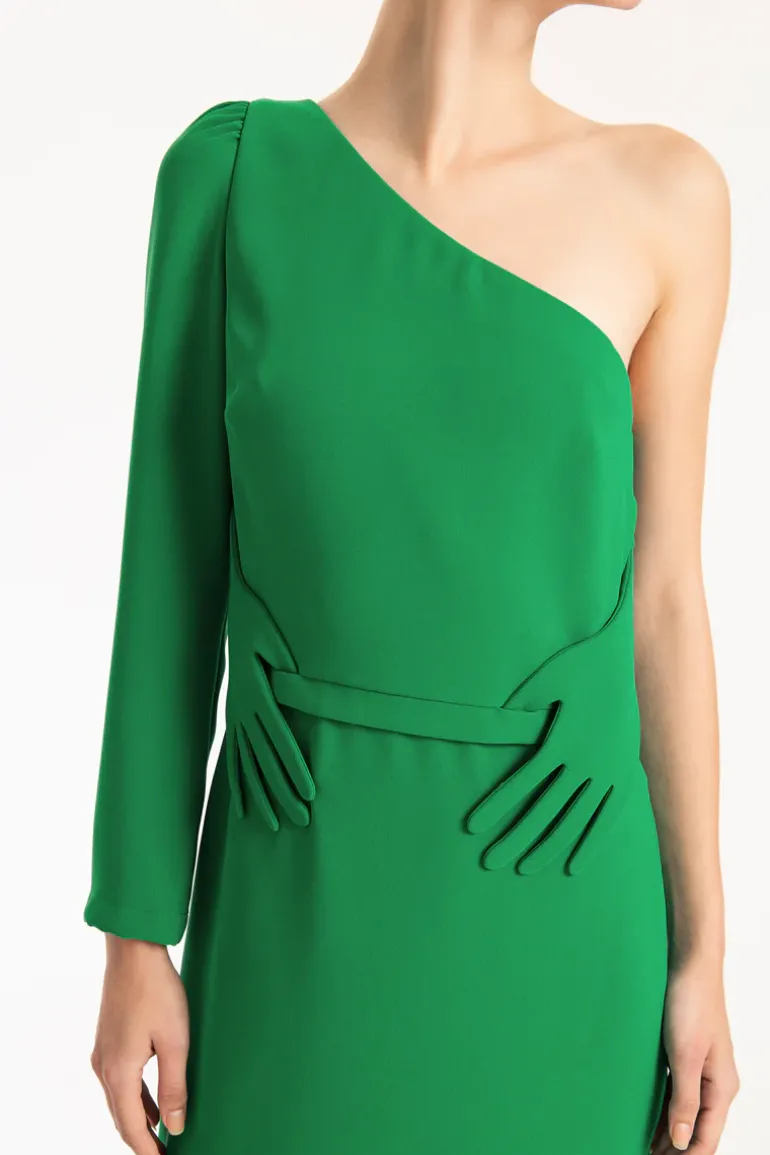 Hands One-Shoulder Long Dress