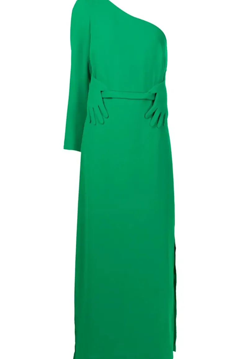 Hands One-Shoulder Long Dress