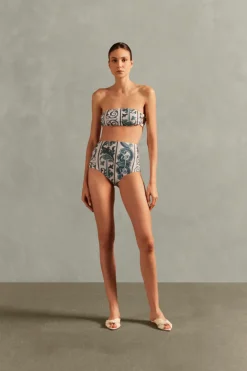 Hera High-Waisted Bandeau Bikini