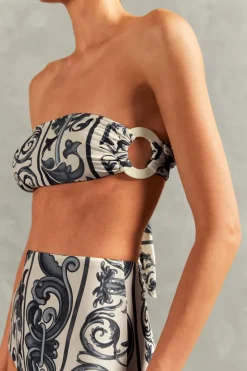 Hera High-Waisted Bandeau Bikini