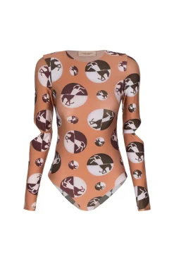 Horse Pois Long-sleeved bodysuit