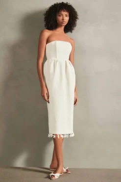 La Mer Strapless Midi Dress