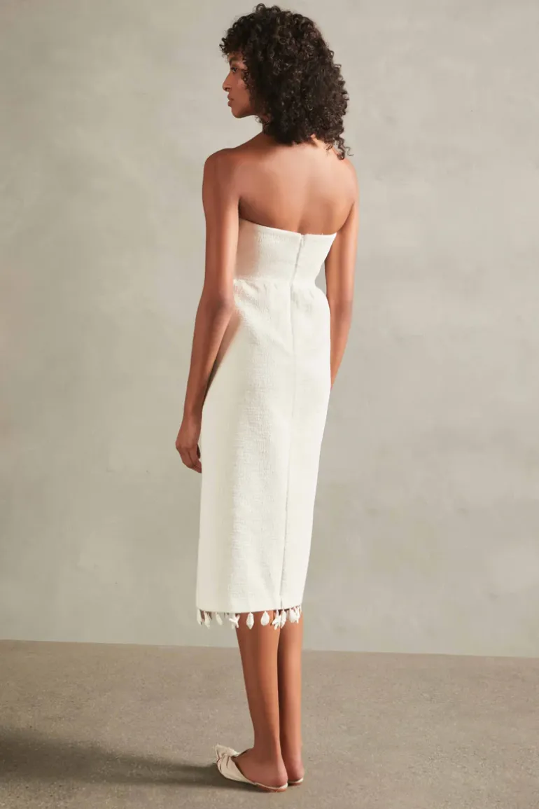 La Mer Strapless Midi Dress