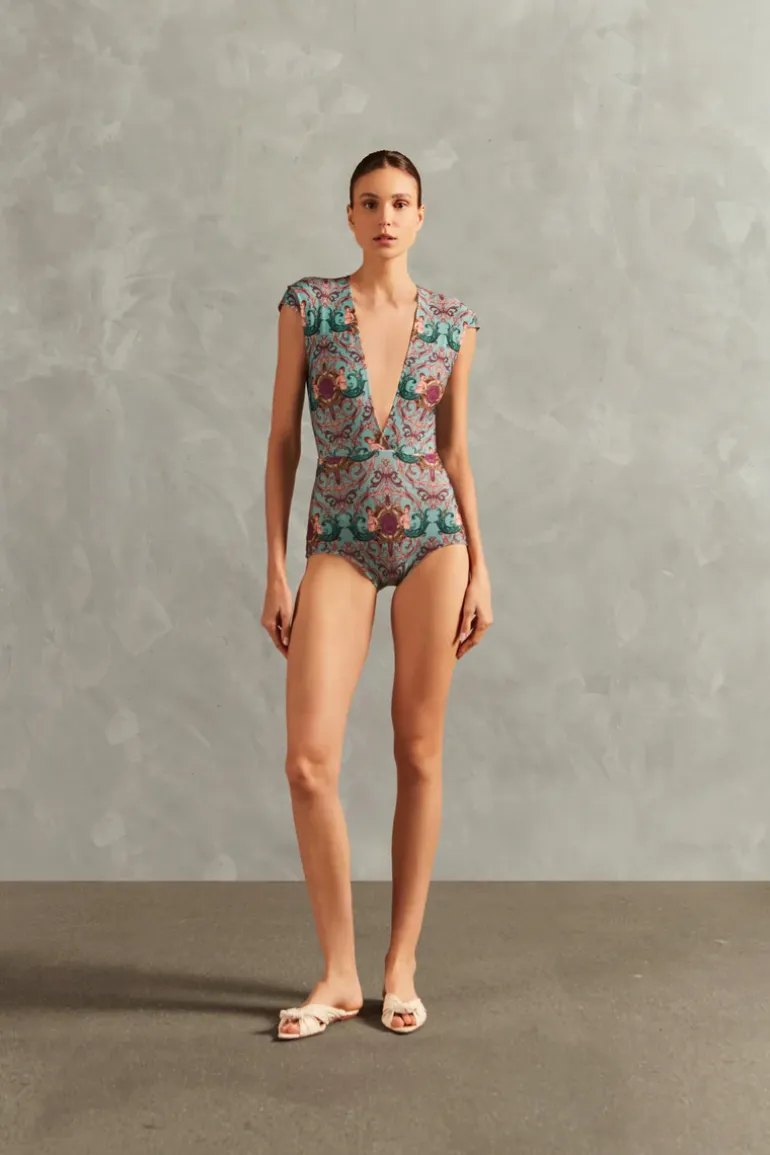 Le Sirenuse V-Neck Swimsuit