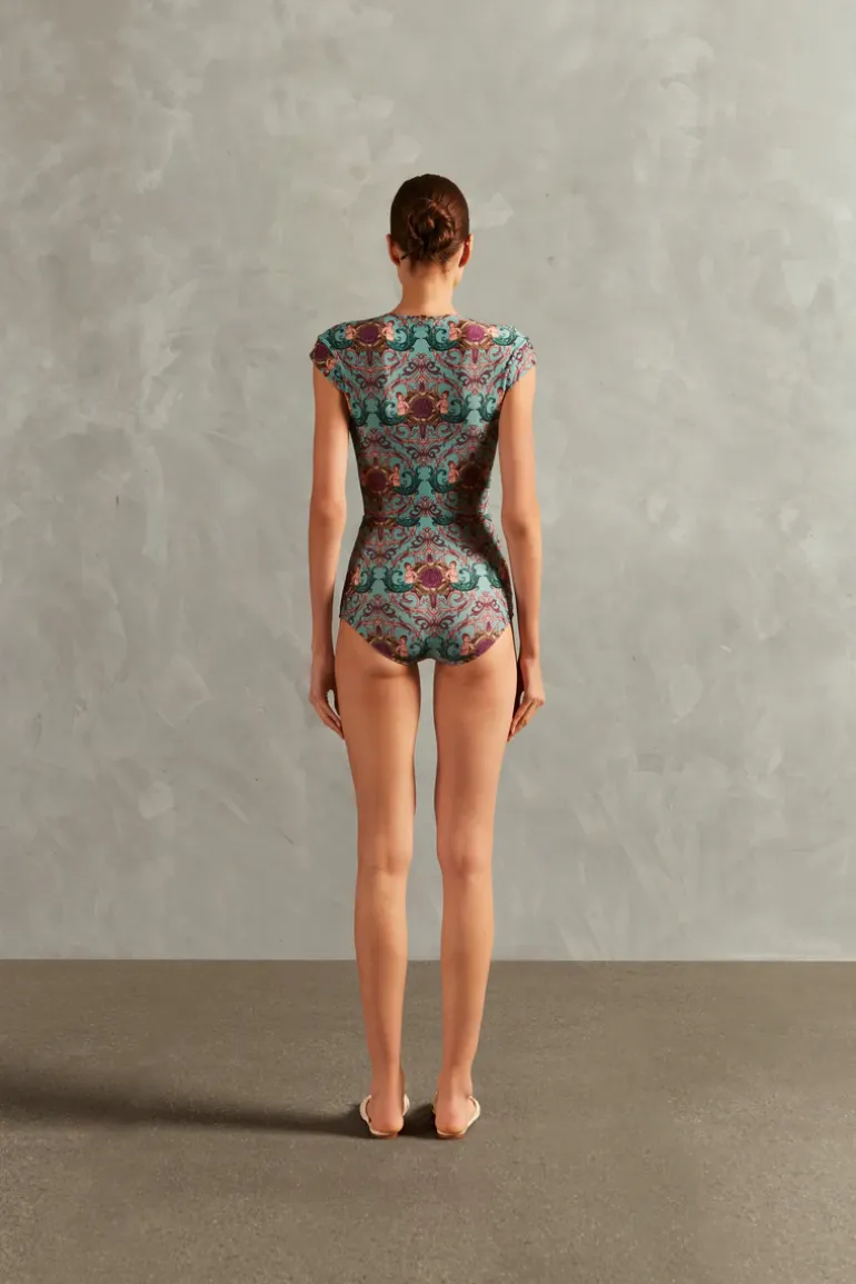 Le Sirenuse V-Neck Swimsuit