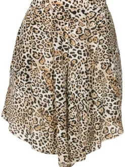 Leopard Pleated Shorts