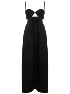 Matelasse Cotton Blend Long Dress