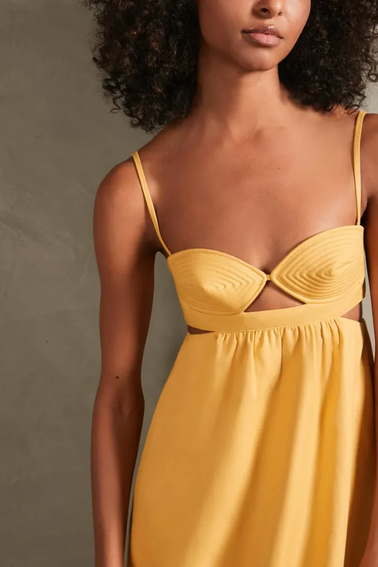 Matelasse Cotton Long Dress